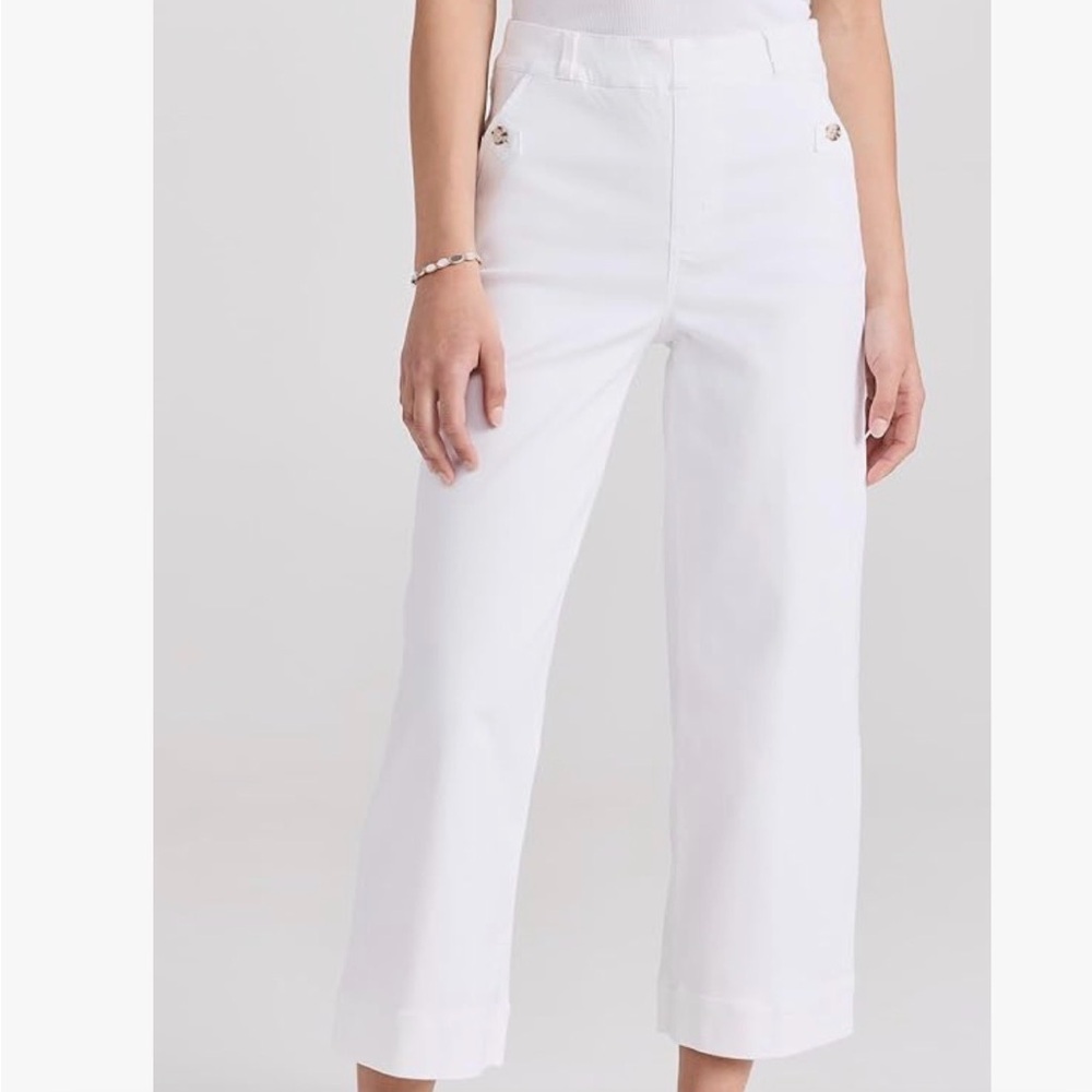 SPANX White Wide Leg  classy tummy slimming pants